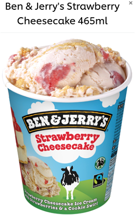 Ben & Jerry’s  Strawberry Cheesecake 465 ML