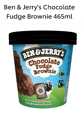 Ben & Jerry’s Chocolate Fudge Brownie 465 ML