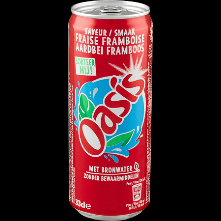 Oasis Framboos Blik