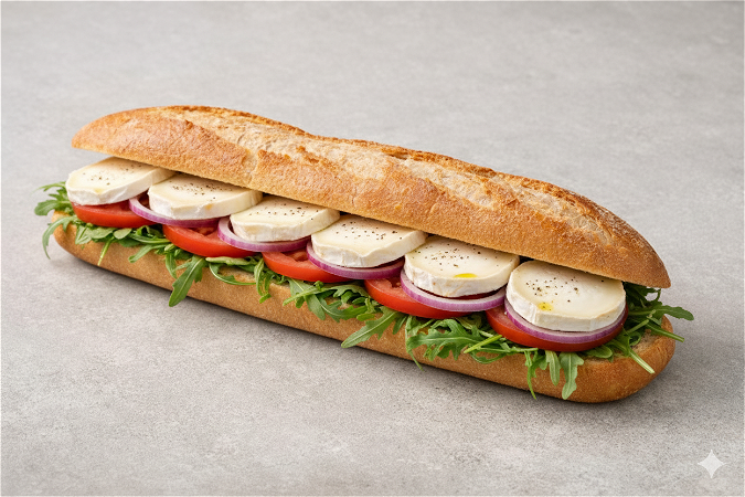 Big Baguette geitenkaas en tomaat