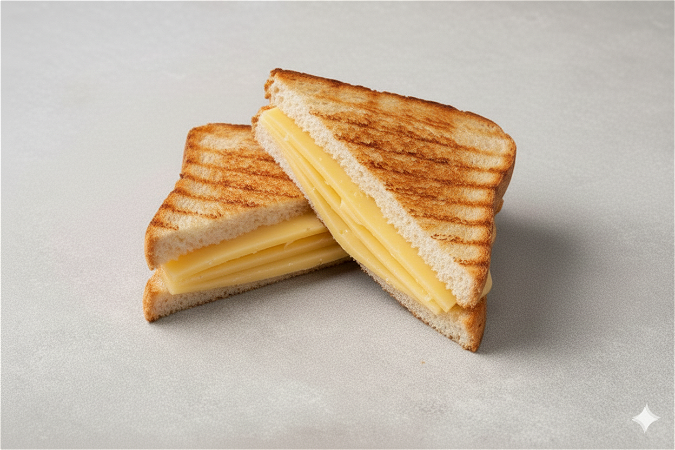 Tosti vier dubbel kaas