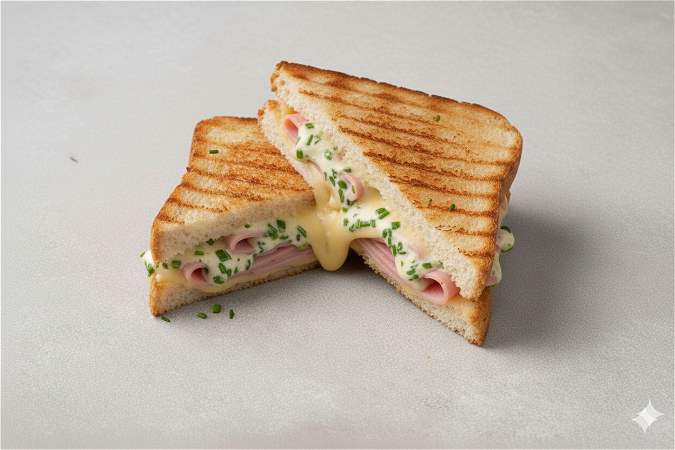 Tosti ham, kaas en kruidenboter