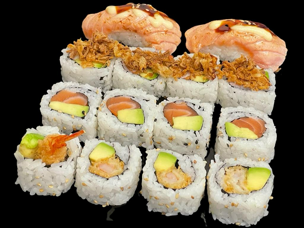 sushi deal one . buy one get one   1+1    ( 2 in 1 box)