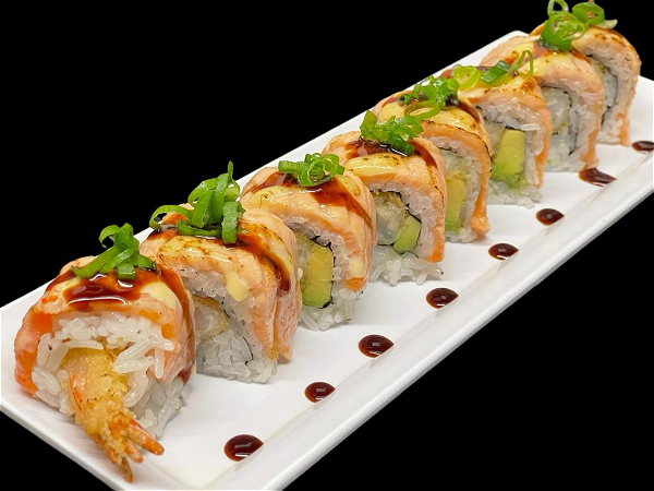 Zalm flames special roll