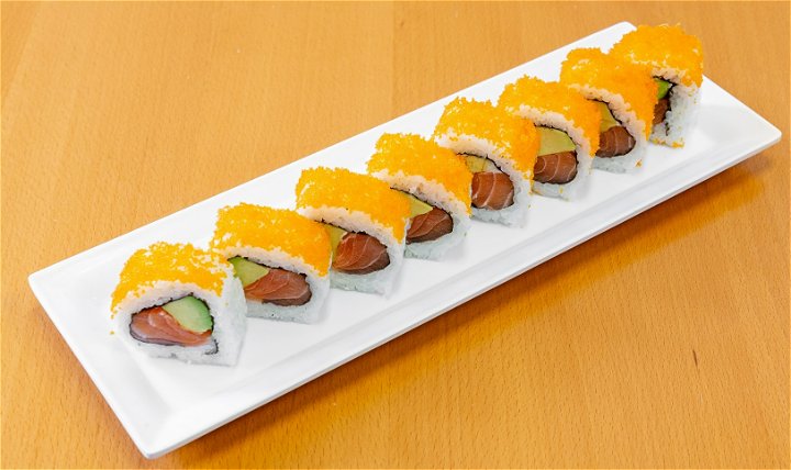 masago salmon roll.