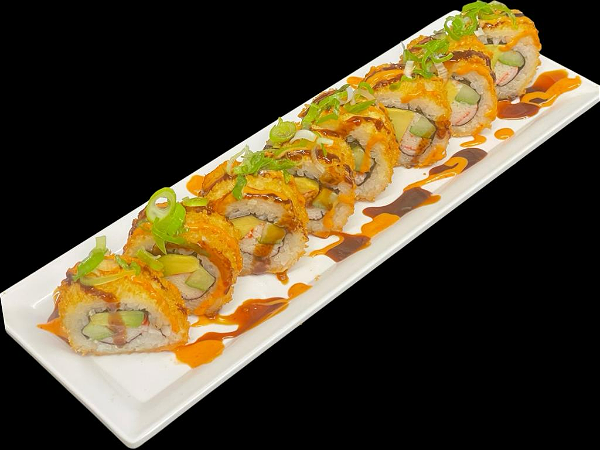 California fried sushi roll 