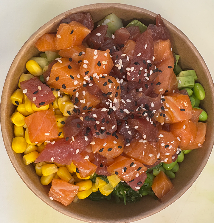 Poke bowl zalm+Tonijn