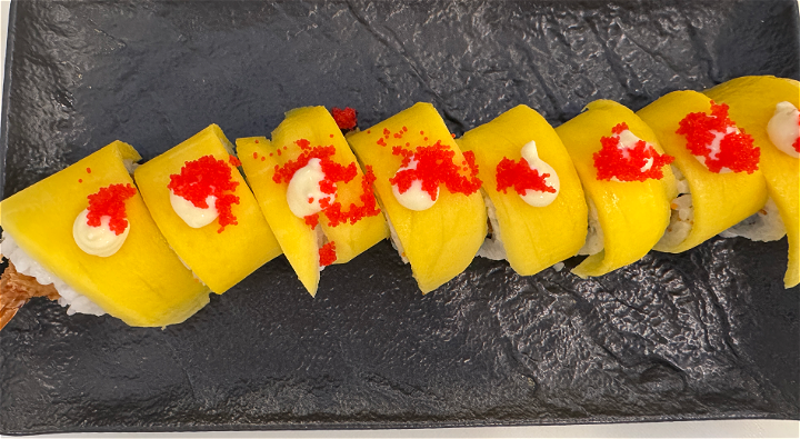 Softshell Mango met Tempura Ebi