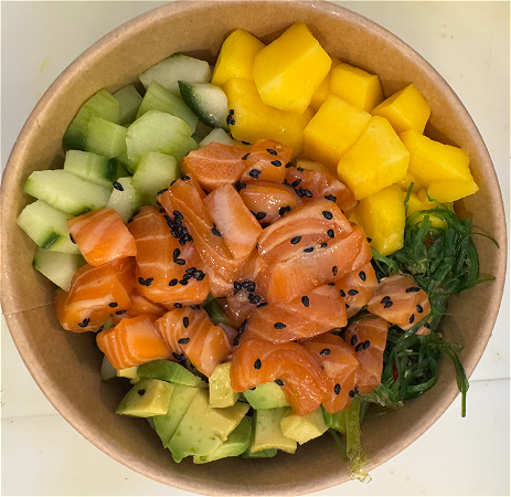Poke bowl Zalm met Mango
