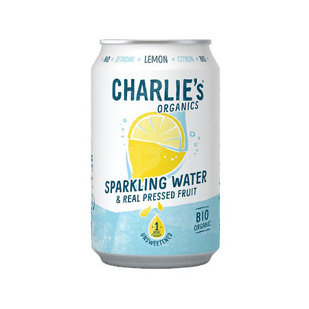 Charlie's organics sparkling water Lemon