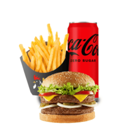 Western 100% beefburger menu