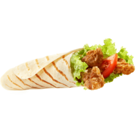 Fried chicken wrap