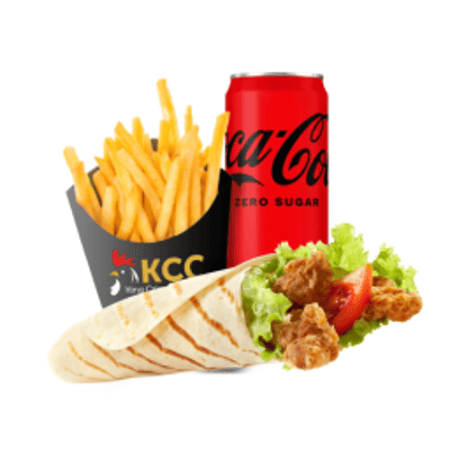 Fried chicken wrap menu