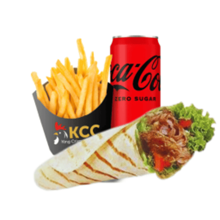 Oriëntal chicken doner wrap menu