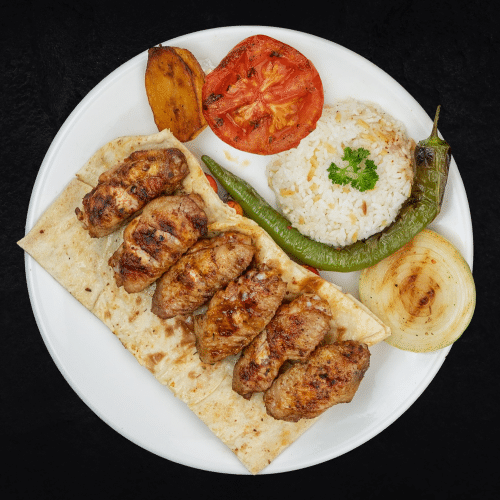 Kinder kanat menu met rijst