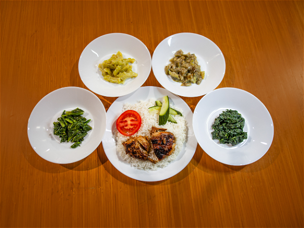 Rijst met kip & Groente