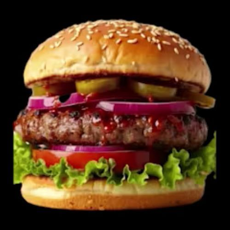 Homemade hamburger BBQ klein, 100 gram