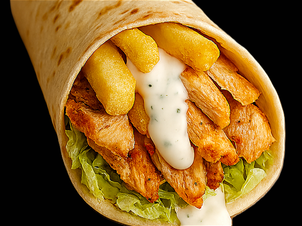 Dürüm kipfilet van de grill