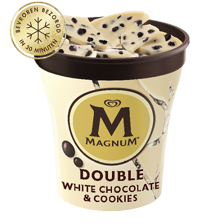 Magnum white double chocolate  cookies