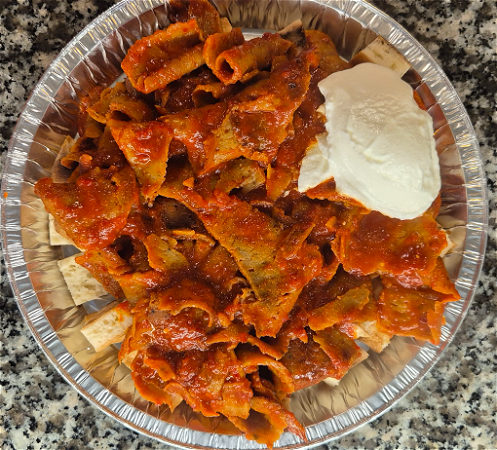 Iskender kebabschotel