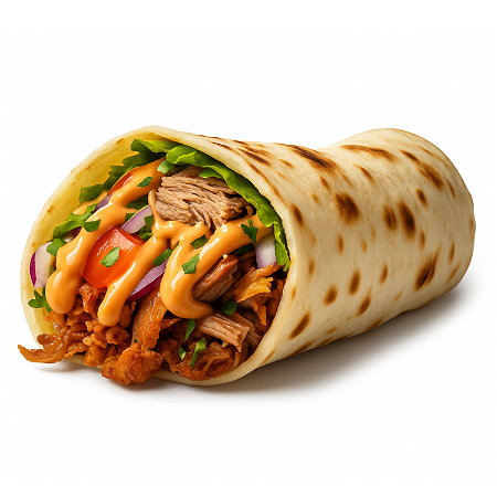Yufka kip döner andalouse flame