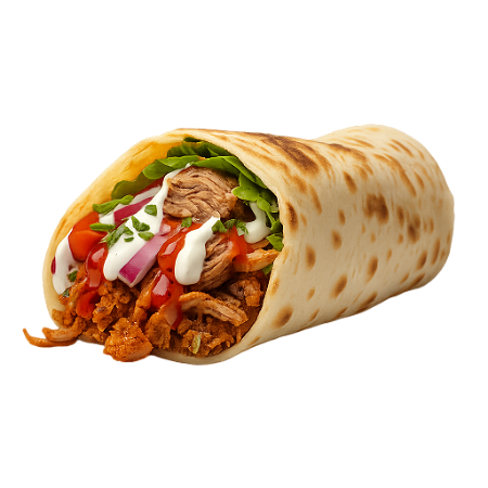 Yufka kip döner sweet chili kiss