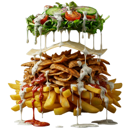 Kapsalon klein met kipdöner