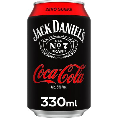 Jack Daniels & Coca-Cola Zero Sugar 330ml