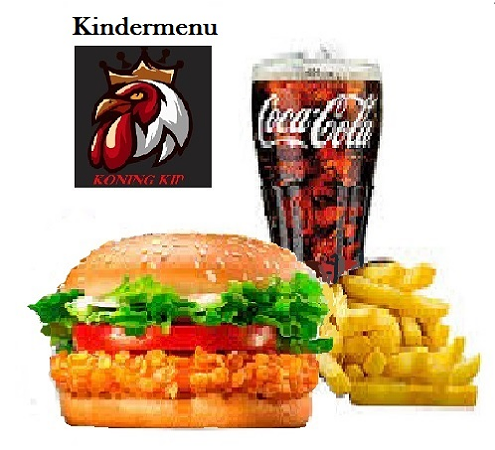 Kindermenu  kipborgers (friet + Frisdrank + saus )