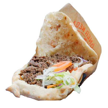 Broodje shoarma (vers brood)