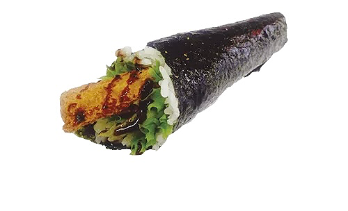 Ebi fry handroll