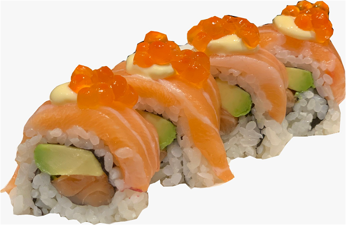 Trio salmon roll