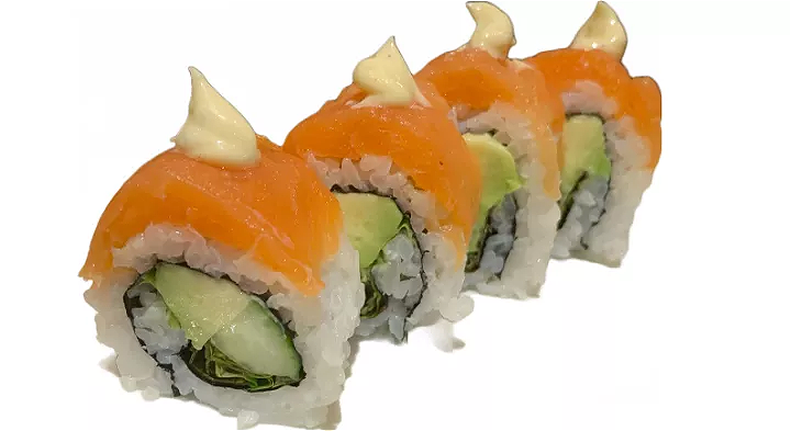 Salmon cream roll 4 stuks