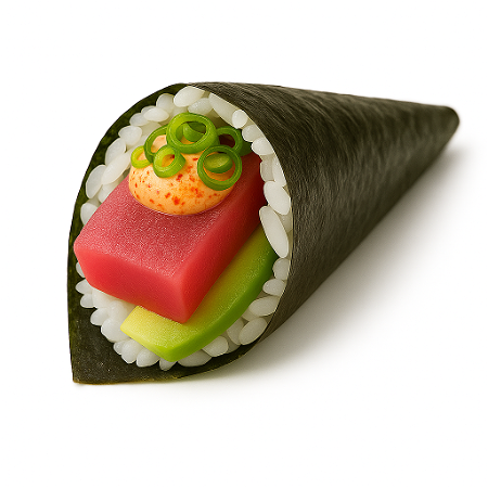 Spicy tuna temaki