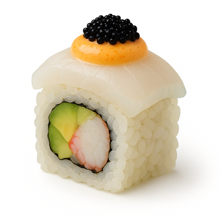 Spicy seabass roll 4 stuks