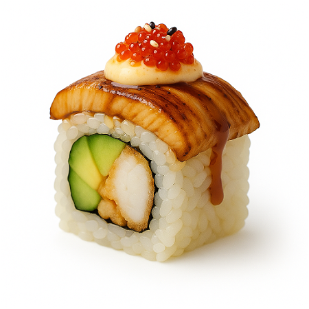 Flaming dragon roll 4 stuks