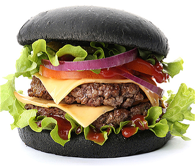 Black bun kipburger