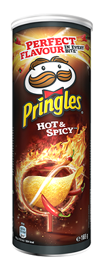 Pringles hot & spicy 165g
