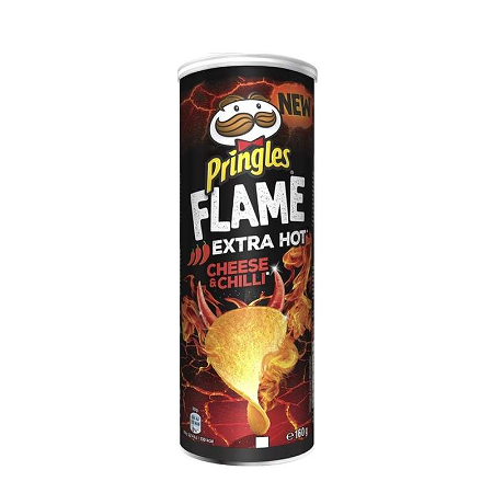Pringles Flame Extra Hot Cheese &  Chili Flavour 165g