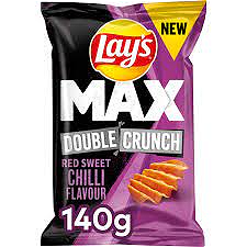 Lays Max Double Crunch Red Sweet Chilli Flavour