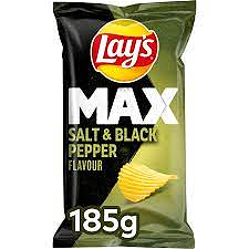 Lays Max Salt & Black Pepper Flavour 185 G