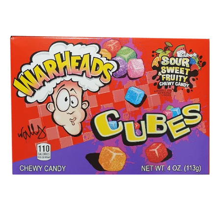 Warheads Cubes Sour Sweet & Fruity 56 gram