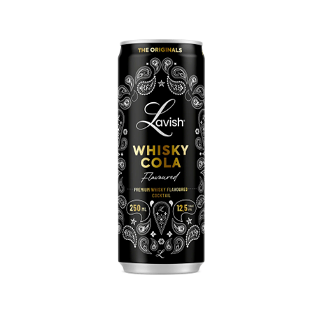 Lavish flavoured cocktail whiskey cola