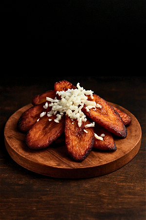 Tajadas con queso