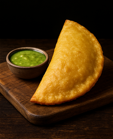 Empanada guiso vegano