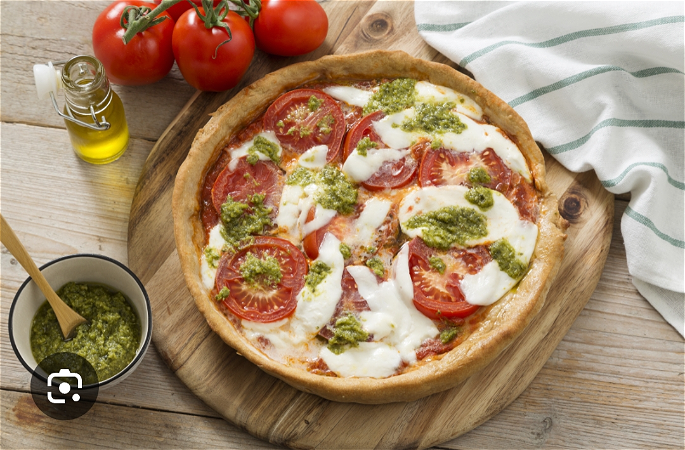 Pizza pesto