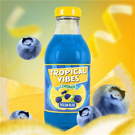 Tropical vibes ocean blue
