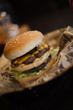 Smokey beef burger