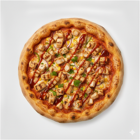 Pizza pollo barbecue 