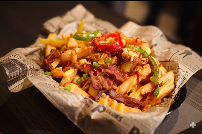 Loaded fries bacon